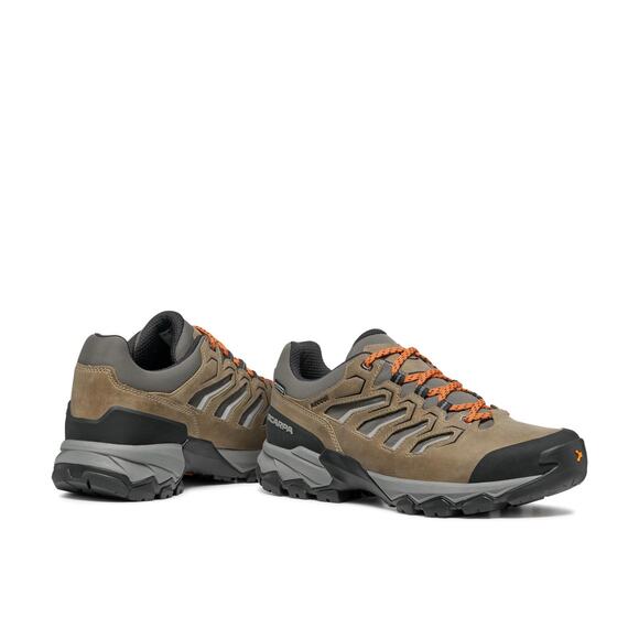 SCARPA MEN\'S MORAINE WP WATERPROOF SHOES - FOSSIL BROWN - 8.5-9 WOMEN/7.5-8 MEN main image 4